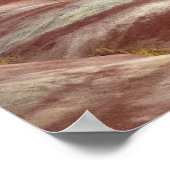 Natürliche, rot gestrichene Hügel Poster (Ecke)