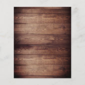 Natürliche Rustikale Holz- und Weißlichtstrasse Flyer (Hinten)