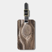 Natürliche rustikale Pinienwälder knöcheln Nah-up- Gepäckanhänger (Vorderseite vertikal)