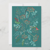 Natürliche rustikale Weihnachten (Rückseite)