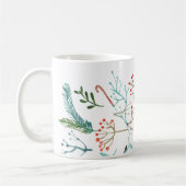 Natürliche rustikale Weihnachten Kaffeetasse (Links)