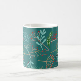 Natürliche rustikale Weihnachten Kaffeetasse