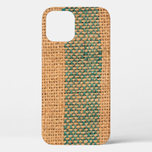 Natürliche Sackleinwand braune Farbe strukturiert Case-Mate iPhone Hülle