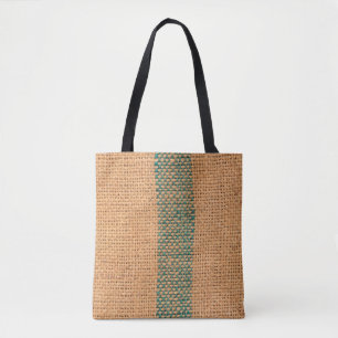 Natürliche Sackleinwand braune Farbe texturiert un Tasche