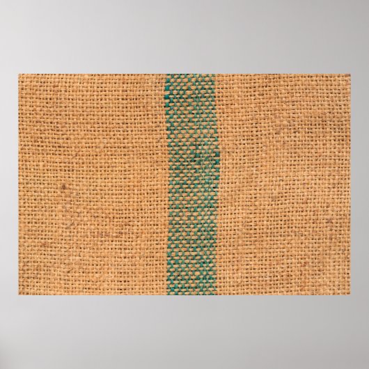 Natürliche Sacktuch braun Farbe strukturiert und B Poster (Vorne)