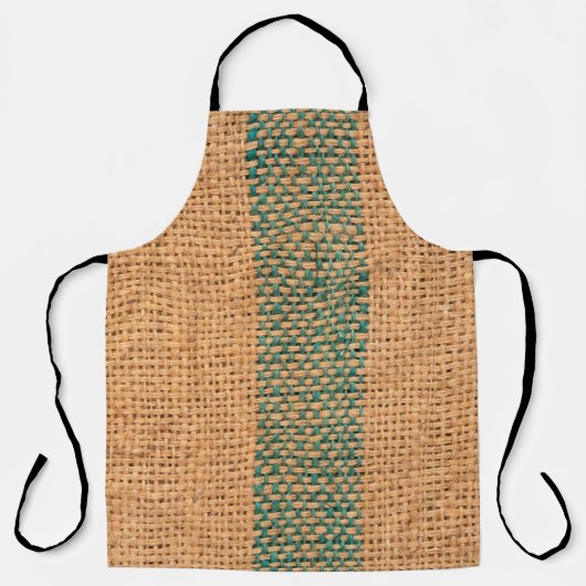 Natürliche Sacktuch braun Farbe strukturiert und B Schürze (Vorderseite)