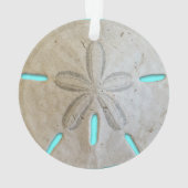 Natürliche Sand-Dollar-Jahr Datum Akrylische Ornam Ornament (Rückseite)