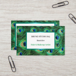 Natürliche & schöne Federn des Schwanzes von Shiny Visitenkarte