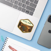 Natürliche Schönheit der natürlichen Brücke - Alab Aufkleber (Laptop mit iPhone)