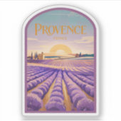 Natürliche Schönheit der Provence-Frankreich Aufkleber (Vorderseite)