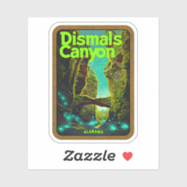 Natürliche Schönheit des Canyon-Alabama Aufkleber