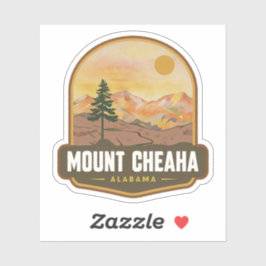Natürliche Schönheit des Mount Cheaha-Alabama Aufkleber