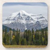 Natürliche Schönheit, kanadischer Berg Robson Getränkeuntersetzer (Vorderseite)