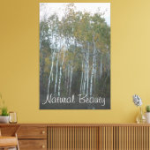 Natürliche Schönheit Weiße Birke Leinwanddruck (Insitu (Wohnzimmer))