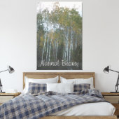 Natürliche Schönheit Weiße Birke Leinwanddruck (Insitu (Schlafzimmer))