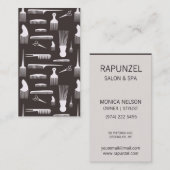 Natürliche Schönheits-Haarentwurf Visitenkarte (Vorne/Hinten)