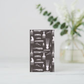 Natürliche Schönheits-Haarentwurf Visitenkarte (Stehend Vorderseite)