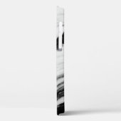 natürliche, schwarz-weiße Marmorstruktur, luxuriös Case-Mate iPhone Hülle (Rückseite / Links)