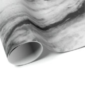 natürliche, schwarz-weiße Marmorstruktur, luxuriös Geschenkpapier (Rolleneckpunkt)