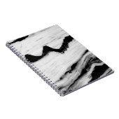 natürliche, schwarz-weiße Marmorstruktur, luxuriös Notizblock (Rechte Seite)