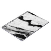 natürliche, schwarz-weiße Marmorstruktur, luxuriös Notizblock (Linke Seite)