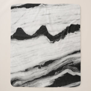 natürliche schwarze und weiße Marmortextur, luxuri Sherpadecke