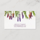 Natürliche Seifenpflanze Visitenkarte (Rückseite)