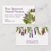 Natürliche Seifenpflanze Visitenkarte (Vorne/Hinten)