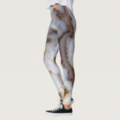 Natürliche Spitzen Agate Stone Authentische Farben Leggings (Links)