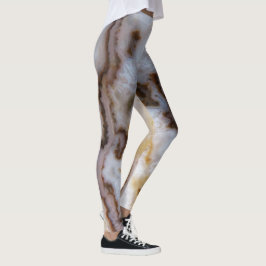 Natürliche Spitzen Agate Stone Authentische Farben Leggings