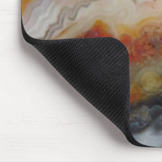 Natürliche Spitzen Agate Stone Authentische Farben Mousepad (Ecke)