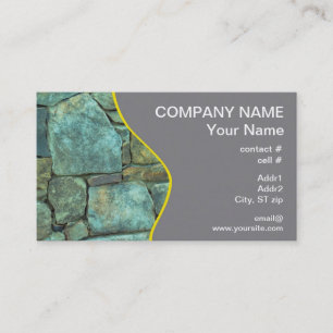 Natürliche Steinaußenwand Visitenkarte