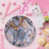 Natürliche Steinbilder authentische Farben, Muster Pappteller (Party)