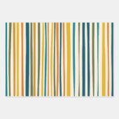 Natürliche Streifen Modernes ästhetisches Muster Geschenkpapier Set (Vorderseite 3)