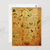 Natürliche Symbole Postkarte (Vorne/Hinten)