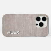 Natürliche Textur - Bio Stoffmuster Case-Mate iPhone Hülle (Rückseite (Horizontal))
