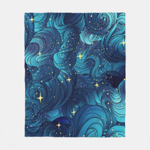 Natürliche Textur. Dekorative handgezogene Doodle Fleecedecke