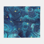 Natürliche Textur. Dekorative handgezogene Doodle Fleecedecke (Vorderseite (Horizontal))