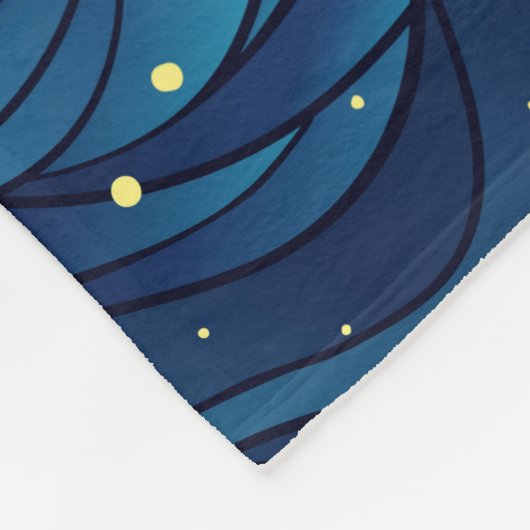 Natürliche Textur. Dekorative handgezogene Doodle Fleecedecke (Ecke)