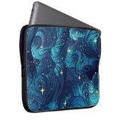 Natürliche Textur. Dekorative handgezogene Doodle Laptopschutzhülle (Vorne Rechts)