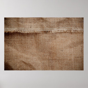 Natürliche Textur Hintergrundkaffee, Sack, Abstr. Poster