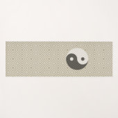 Natürliche Textur Yin Yang Boho Style Yogamatte (Vorderseite (Horizontal))