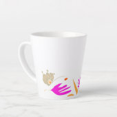 Natürliche Themenzusammensetzung Latte Tasse (Linke Ecke)