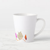 Natürliche Themenzusammensetzung Latte Tasse (Rechts)