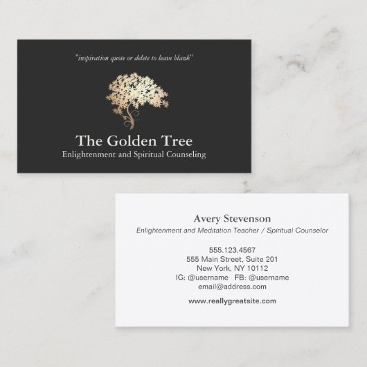 Natürliche und alternative Gesundheits- und Wellne Visitenkarte (Vorne/Hinten)