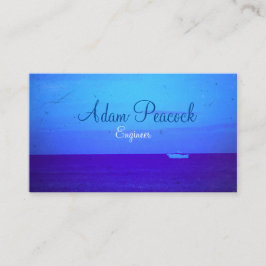 Natürliche und kühne moderne Sicht Meer und Himmel Visitenkarte