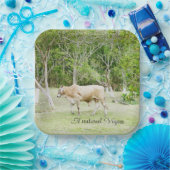 Natürliche Vegane Kuh Pappteller (Party)