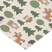 Natürliche Waldtiere Hirschbärenbären Großer Tischläufer (Ecke)