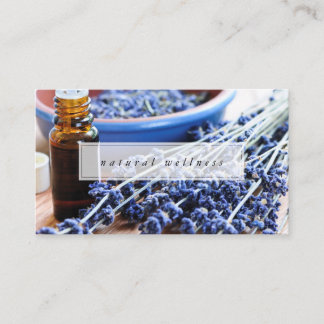 Natürliche Wellness-Lavendel-ätherische Öle Visitenkarte
