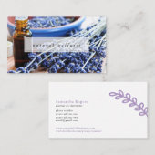 Natürliche Wellness-Lavendel-ätherische Öle Visitenkarte (Vorne/Hinten)